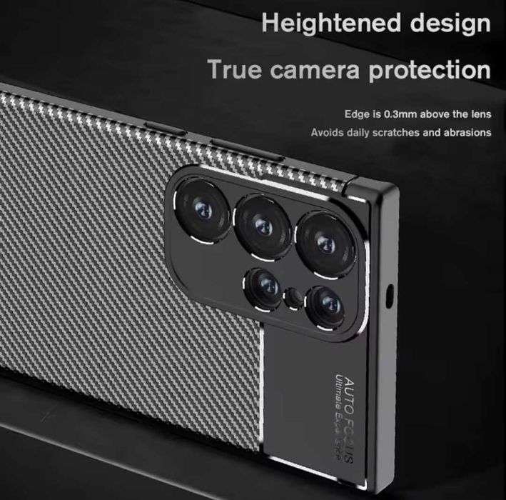 Husa Samsung A26 / A36 / A55 / A56 / Model Carbon / Protectie Camera