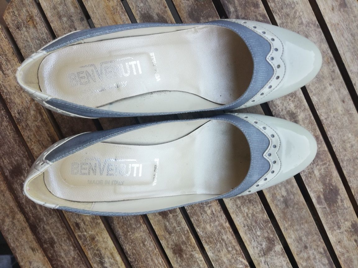 Pantofi eleganți stil retro Benvenutti, toc mediu, ca noi