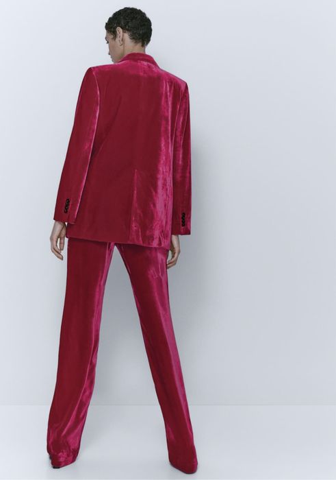 Sacou din catifea Massimo Dutti