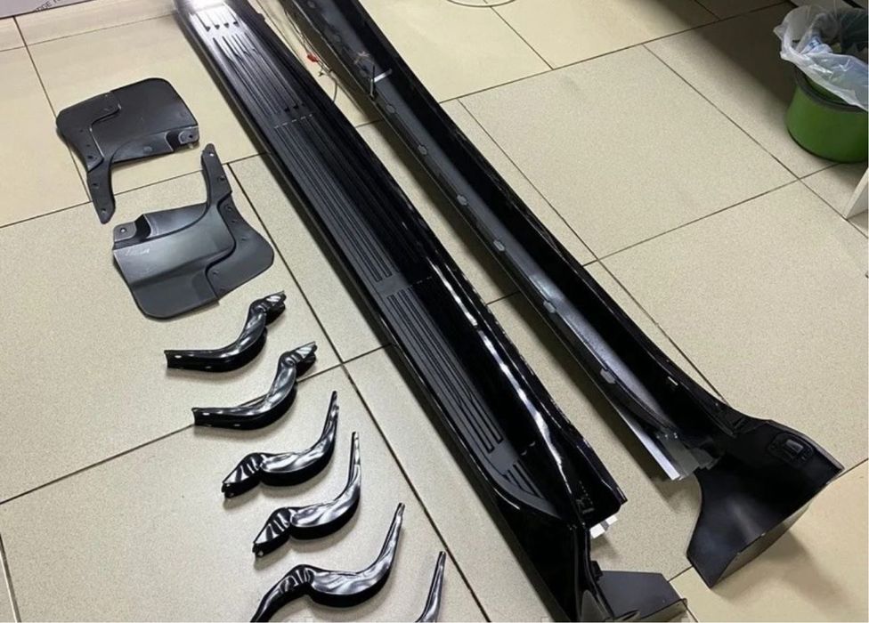 Подножки для Прадо 120 в стиле gx470