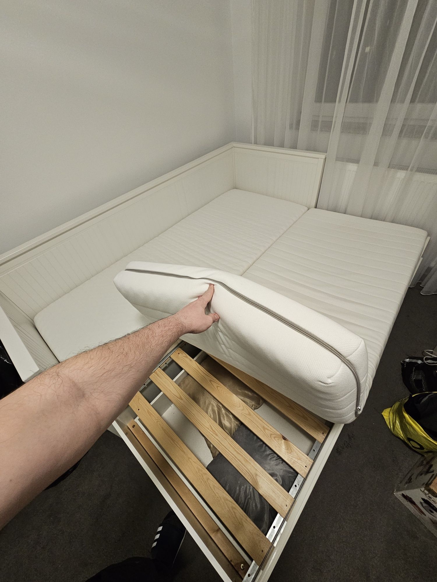 Pat divan Ikea HEMNES alb