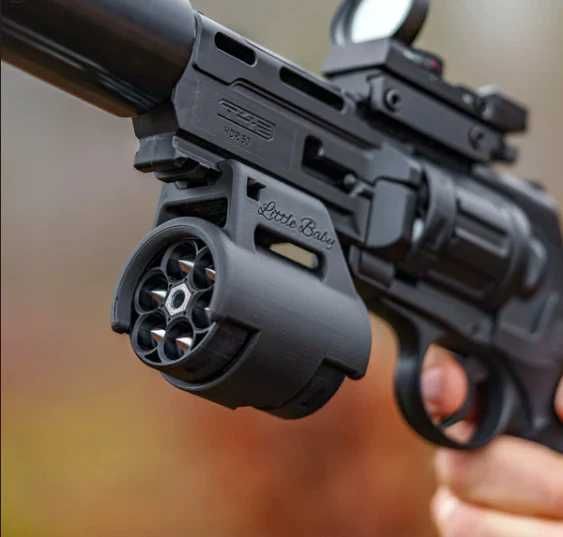 Revolver CO2 ~PUTERNIC~ 25 J!!cu Munitie Cauciuc FULL AUTO!! Pistol