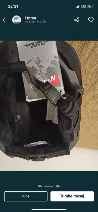 Casca ski barbati nevica