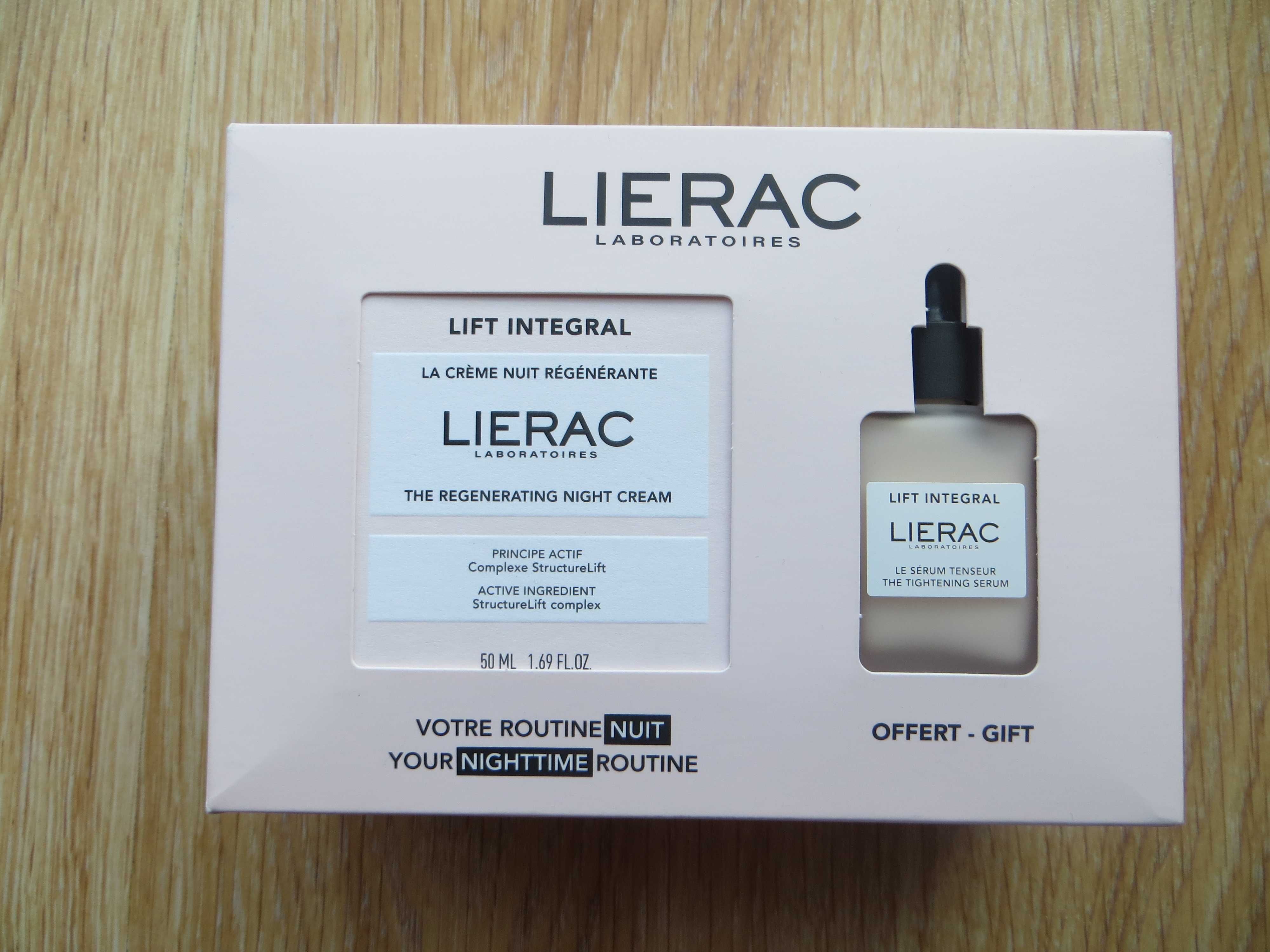 Lierac Lift Integral Комплект - Нощен крем и Серум, 50 + 15 ml