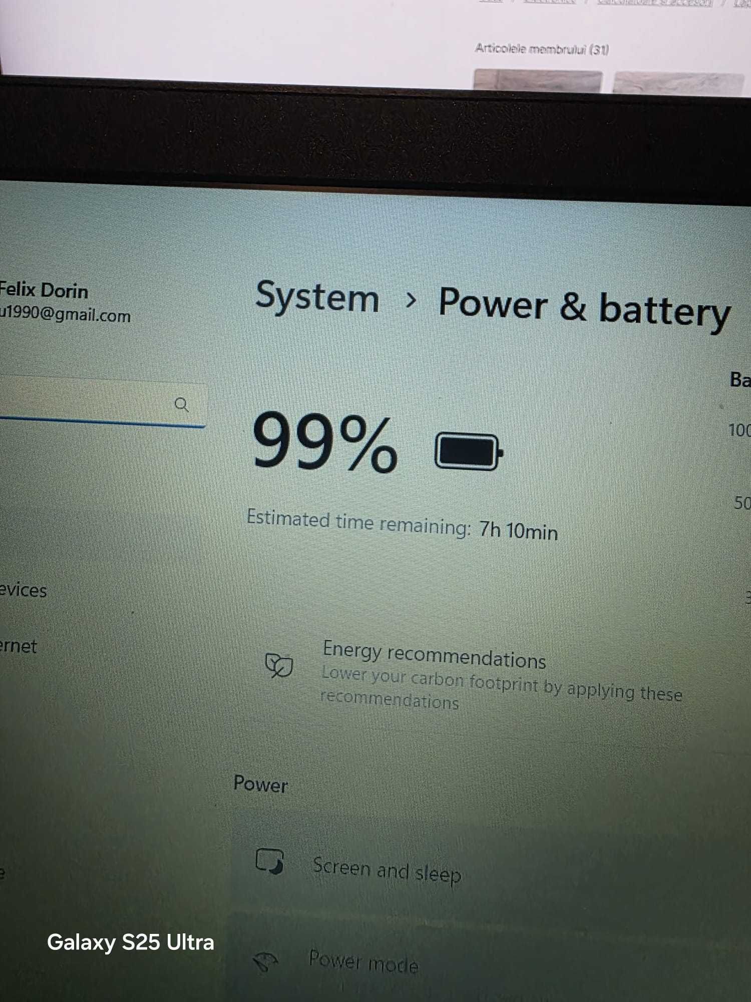 Laptop Lenovo, i3-1005G1, 15.6", Full HD, 8GB, 256GB SSD, Baterie 7H