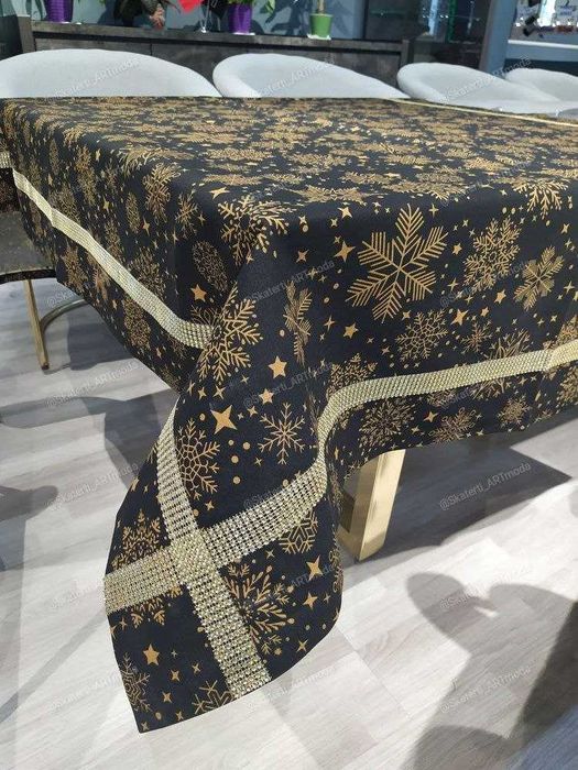 Новогодние скатерти из Турецкой ткани  Дак