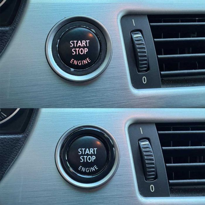 Inel buton start stop negru lucios BMW E90 E91 E87 E88 E60 E61 X1 E84