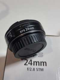 Canon EF-S 24mm Obiectiv Foto F2.8 STM+filtre Polaroid 52 mm