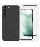 Husa Silicon Softin Catifea + Folie Sticla Samsung S20 S21 S23 S24 FE