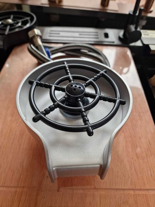 Spalator pahar pentru chiuvete bucatarie gold rose/crom/gold/negru