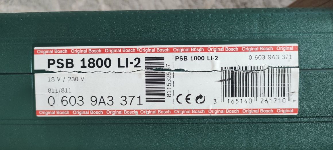 Акумулаторен Винтоверт Bosch PSB 1800 LI-2 18V 2x 1.5Ah