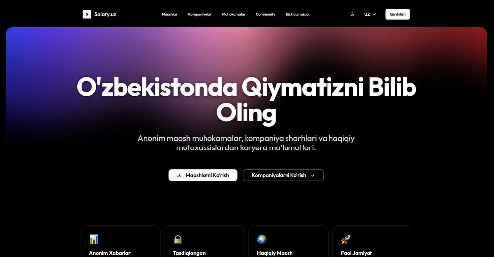 Landing Page, Online Do‘kon, Biznes Saytlar - Tayyorlab Beraman