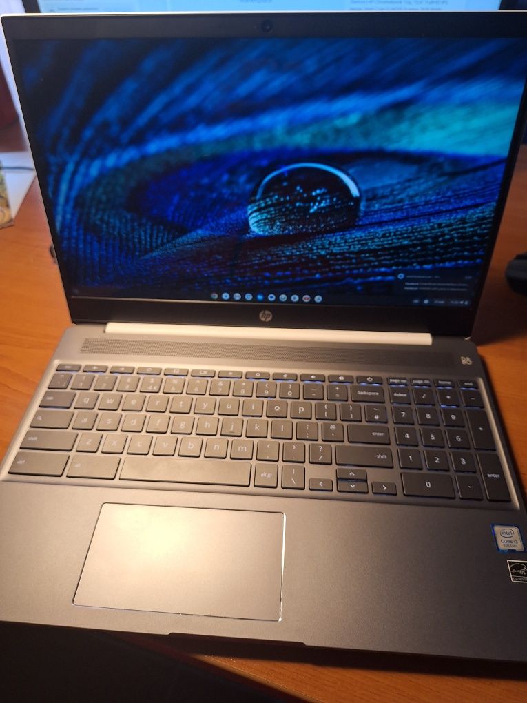 Лаптоп HP Chromebook 15a, 15.6" FullHD IPS екран, Intel Core i3-N305 8