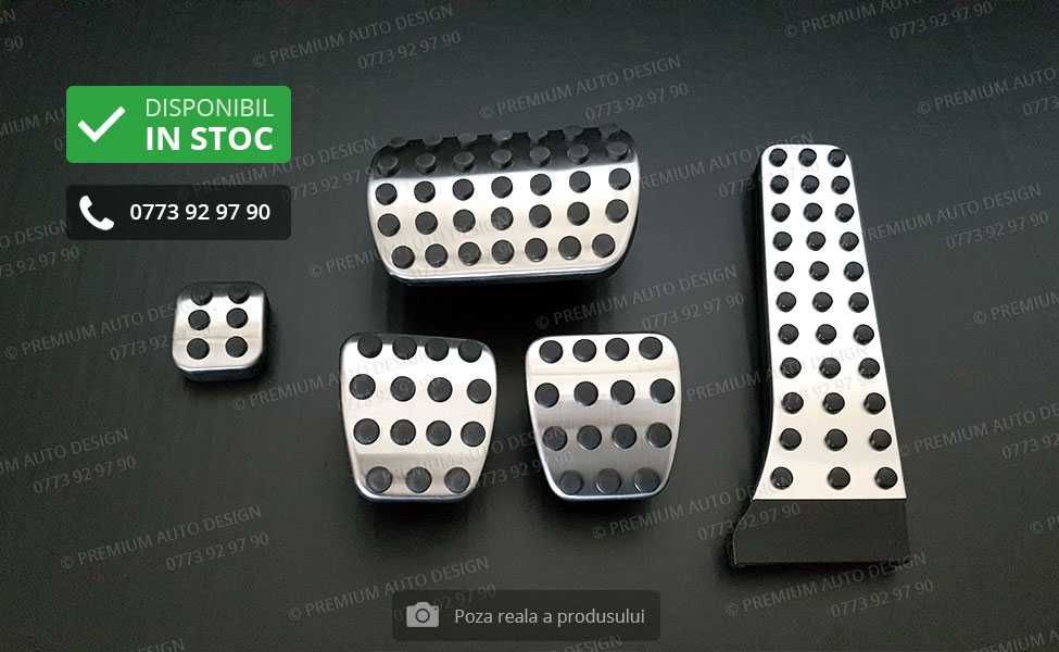 Ornamente INOX pedale AMG - Mercedes C, E, S, CLS, SLK, GLK, GLC, GLE