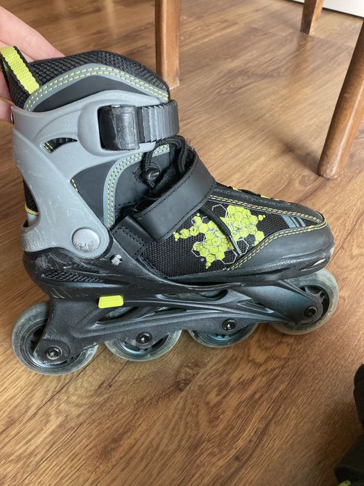 Намалени! Детски ролери 29-33 н, каска и протектори