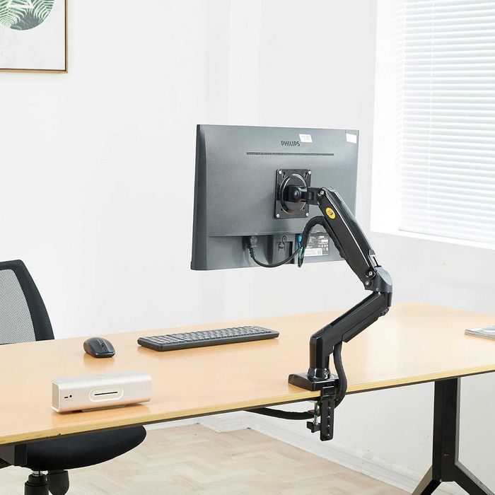 Ergosolid за PC монитор, съчленено рамо, ергономично, газова пружина