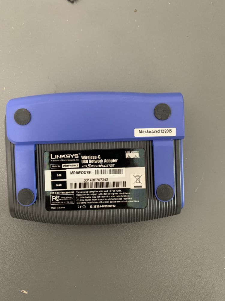 Linksys Wireless G USB ADAPTOR