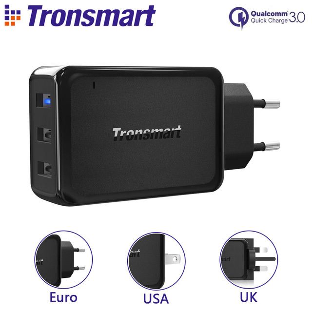 Двойное Quick Fast Charge 3.0 зарядное устройство, зарядник TRONSMART®