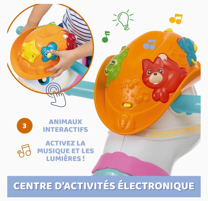 Calut balansoar Chicco Miss Baby Rodeo, interactiv,efecte sonore