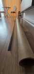 Cornier aluminiu, 16 x 16 x 1 mm, L = 2.6 m, negru. Bonus cornier PVC!