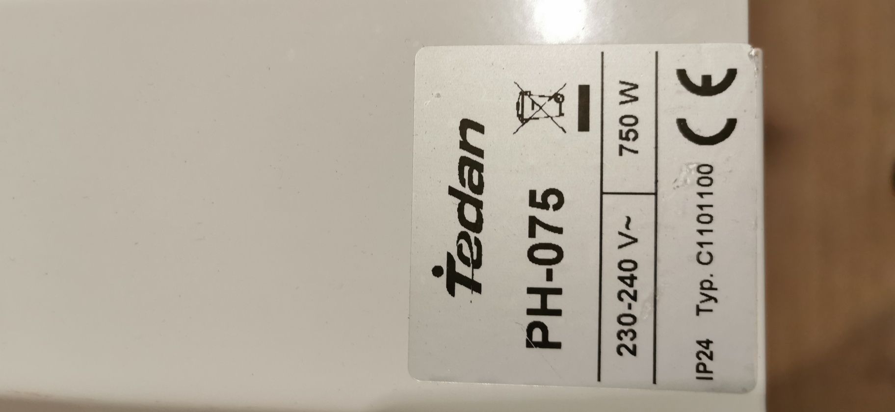Конвектор за баня Tedan 750W