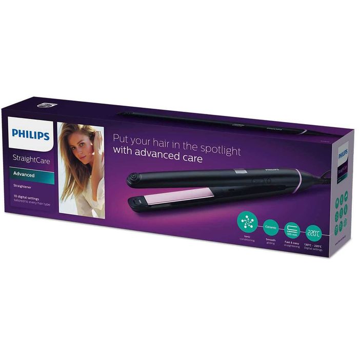 Преса за коса Philips Straight Care BHS674/00, 10 Нивa , 220 градуса