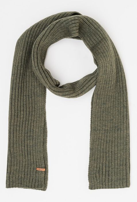 BARTS Fular din tricot cu striatii Wilbert, Verde padure