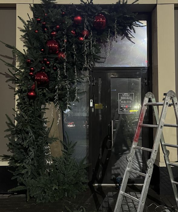 Новогоднее оформление фасадов