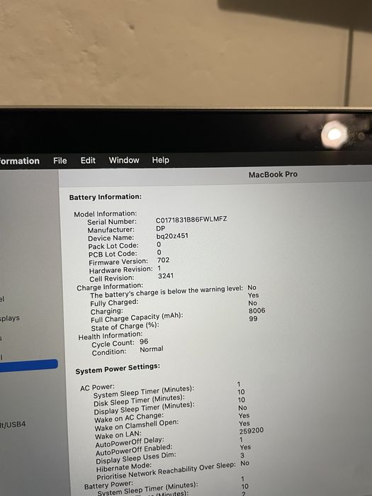 Laptop Macbook Pro i7 Mid 2015 Retina display 15inch