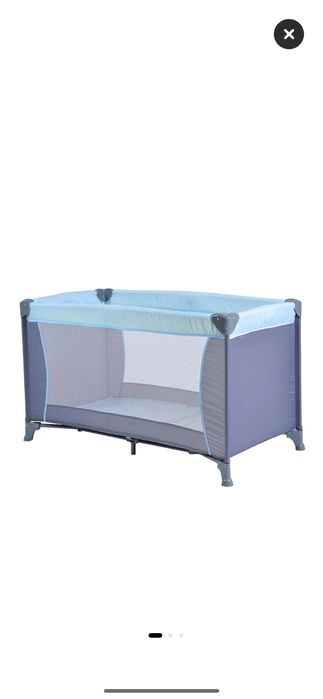 Patut pliabil cu un singur nivel de inaltime moni Lollipop ,120x60 cm
