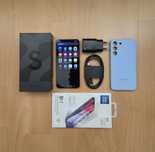Samsung S22 128GB Black + оригинално зарядно 25w, калъф и протектор