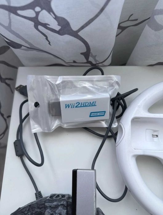 Nintendo Wii Modat + Sensor bar + Controller Original + Adaptor HDMI