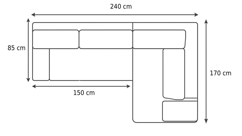 Разтегателен ъглов диван