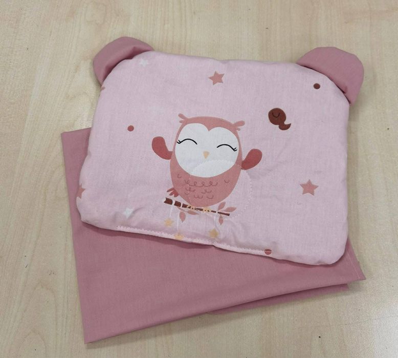 Възглавничка и долен чаршав за количка