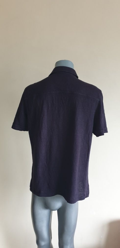 Ermenegildo ZEGNA 100% Len/ Лен   48 / S - M ОРИГИНАЛНА Ленена Тениска