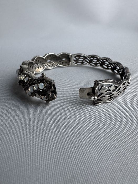 Bratara din argint, marcasite si opalit