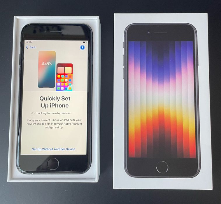 iPhone SE (Gen. 3, 2022) 64GB, Midnight, 84% sănătate baterie