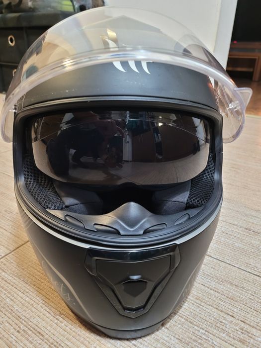 Casca Moto Mt Helmets Thunder 3 Sv Vlinder, Model fluturi, Negru/ Gri