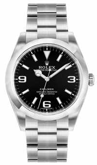 Часовник Rolex Explorer 39 Black Dial Stainless Steel