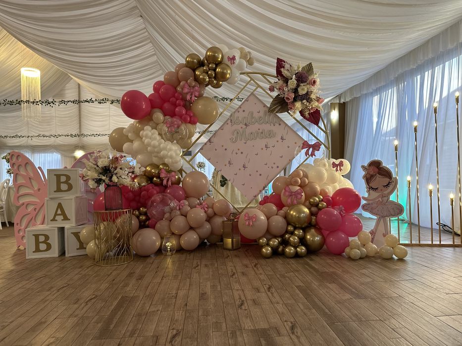 Aranjamente florale/ baloane - nunta/botez/aniversari