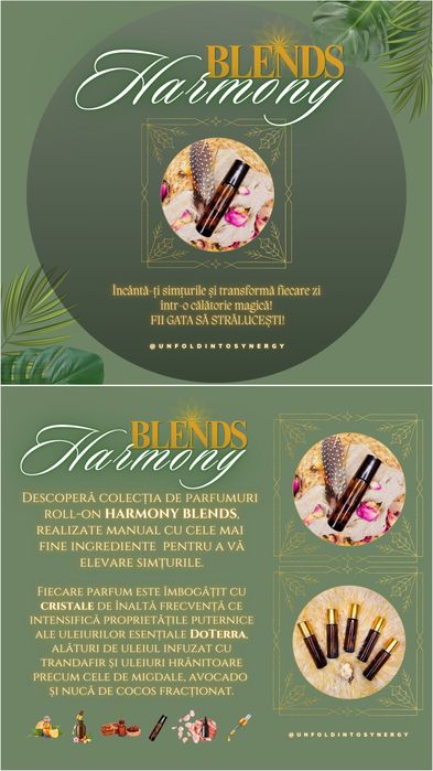 HARMONY BLENDS Parfumuri din Uleiuri Esențiale
