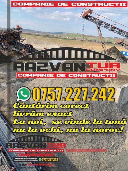 Balast, Nisip spalat, nisip gazon, piatra sparta concasata