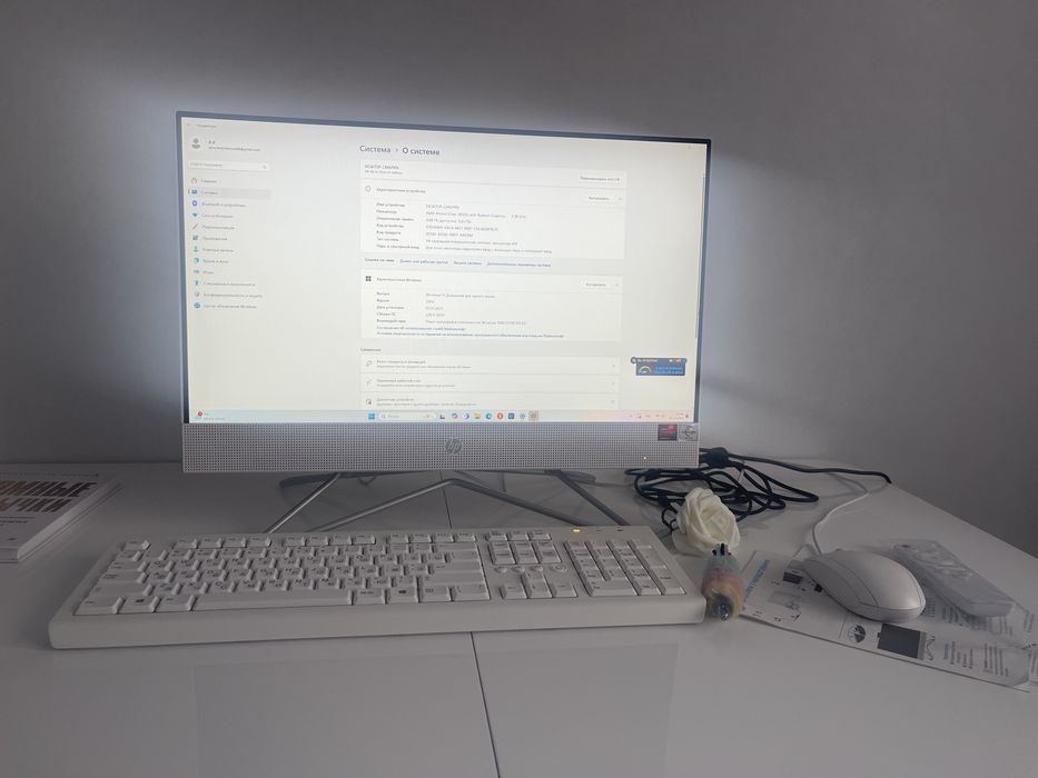 Моноблок hp в отл состоянии почти не пользовались! Использовался дома.