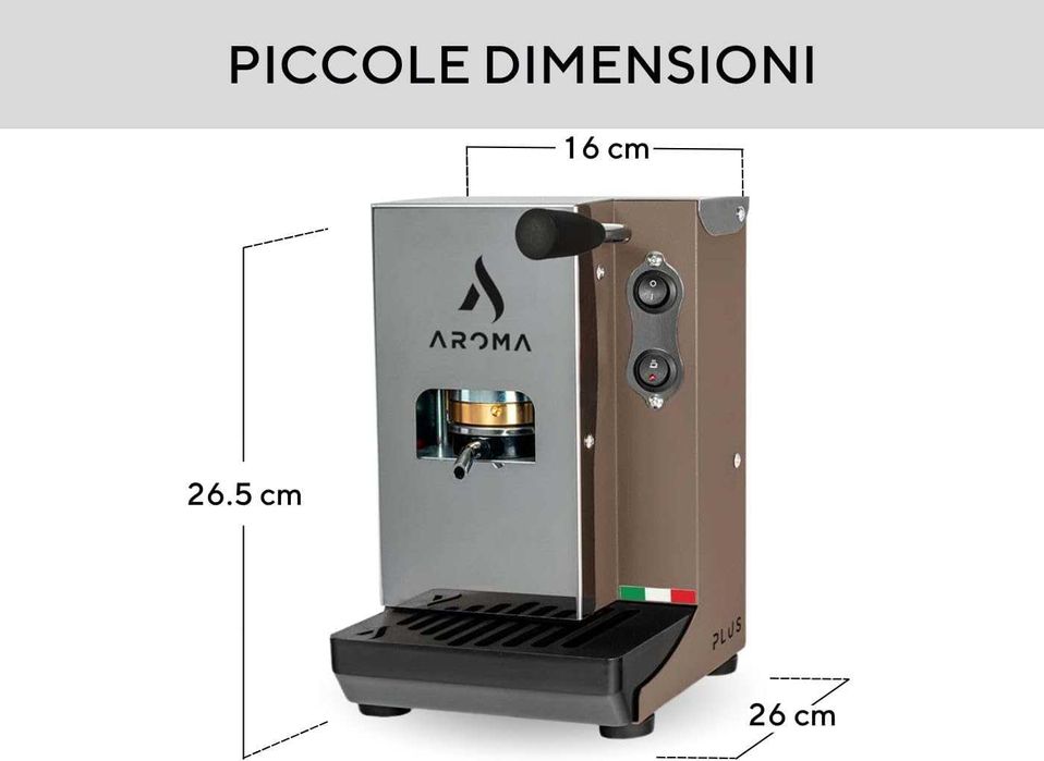 Еспресо кафемашина с капсули Aroma Plus+ ESE Pods за хартиени дози