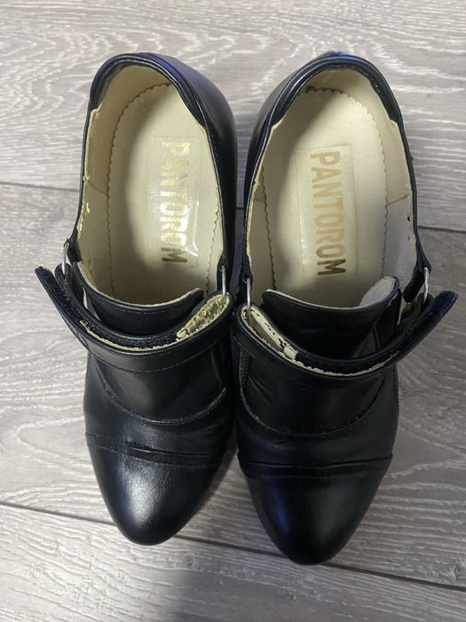 Vand botine de piele negre Floryna