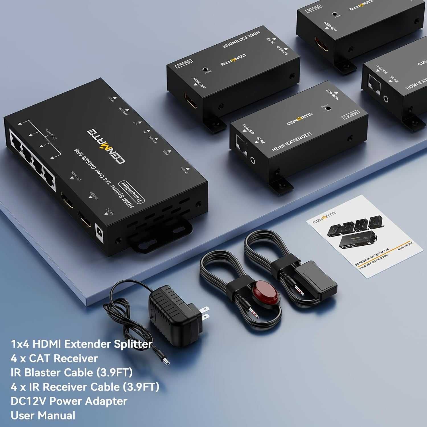 HDMI удължител и сплитер, 4K-60Hz, до 54 метра