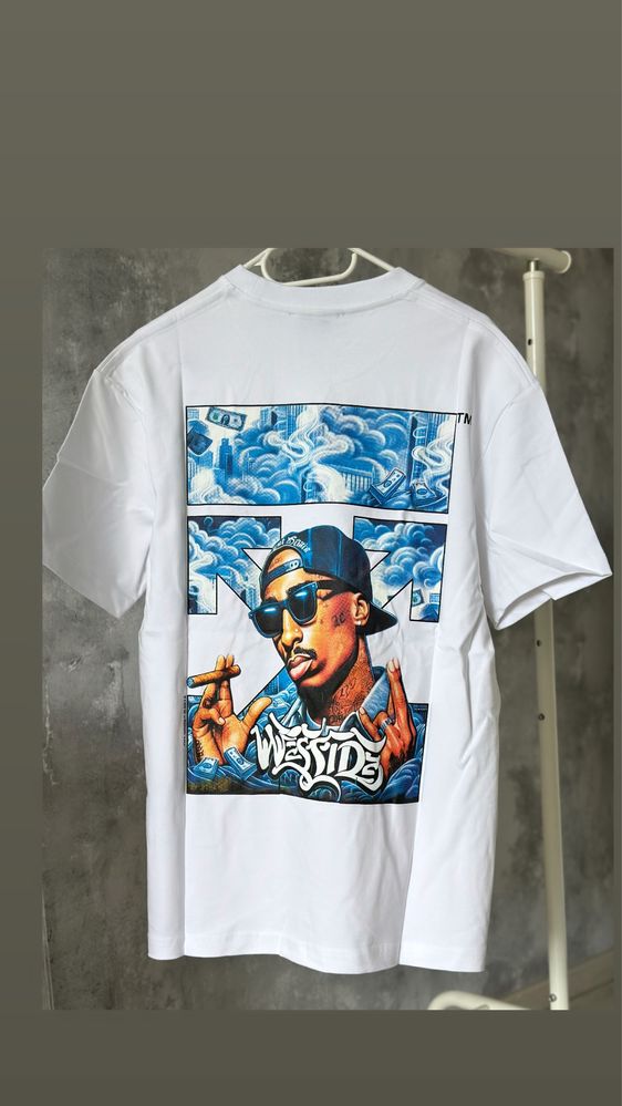 Tricou OFF White 2Pac amiri trapstar balenciaga