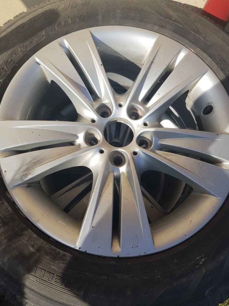 Jante originale BMW,cu anvelope iarna 18" 255/60/18