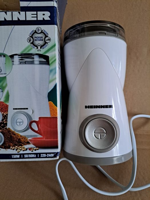 Rasnita de cafea Heinner HCG-150P, 150W, 50 g, Alb