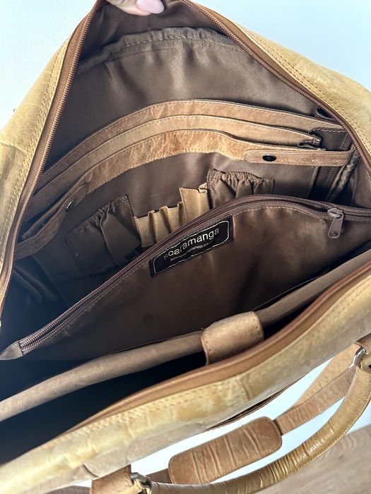 Geanta de piele pentru laptop Scaramanga handmade